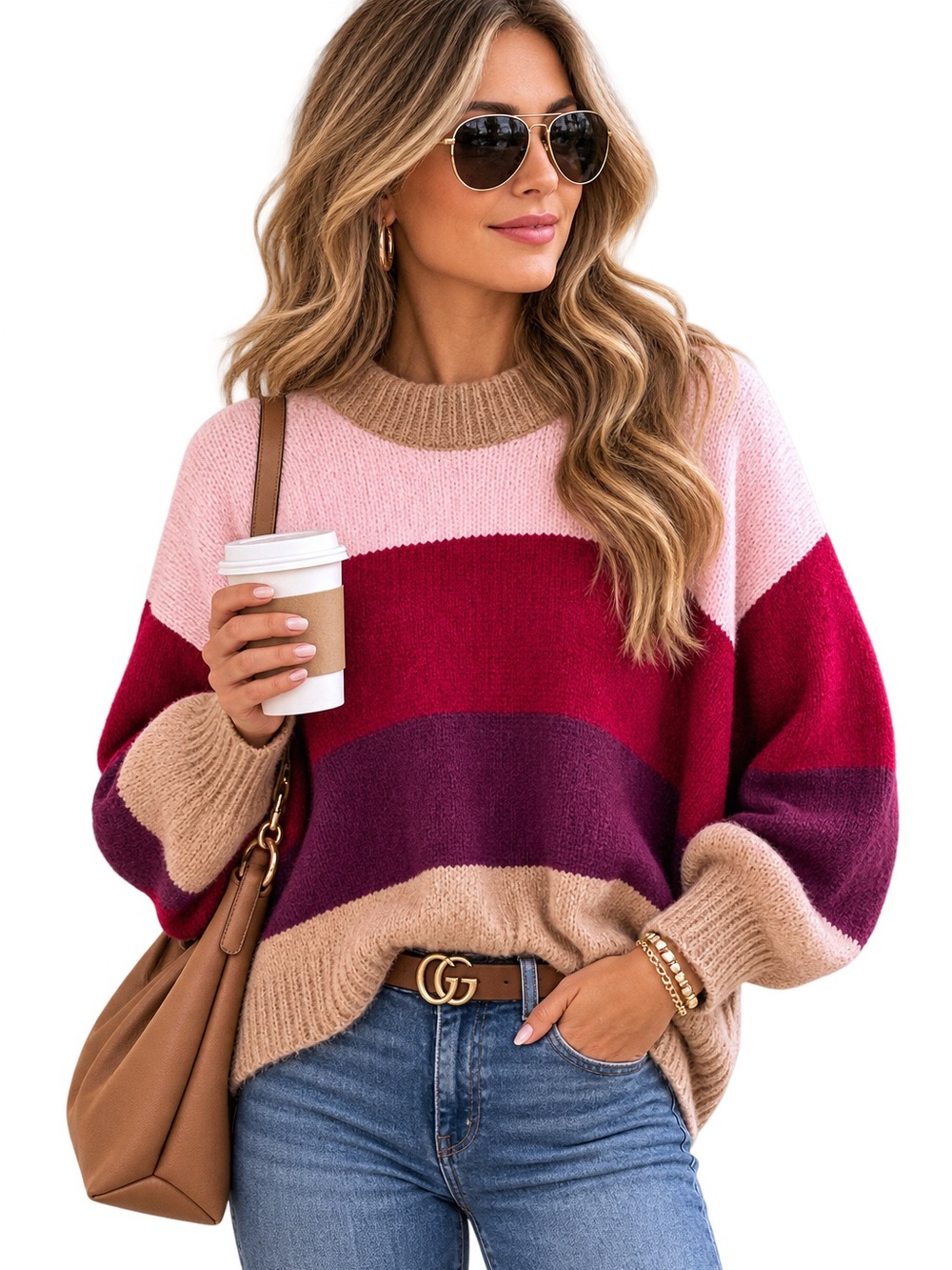 Rebecca Minkoff Multicolor Knit Sweater size Small